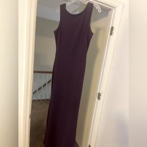 Evening dress (plum)